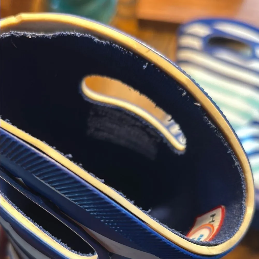 Hunter Blue and White Rain & Snow Boots